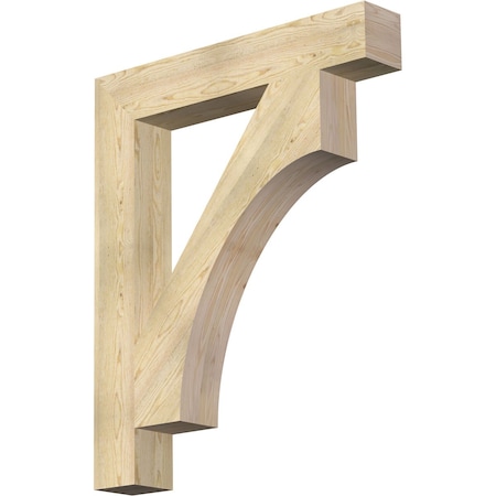 Ekena Millwork Westlake Block Rough Sawn Bracket, Douglas Fir, 6"W x 38"D x 46"H BKT06X38X46WTL05RDF